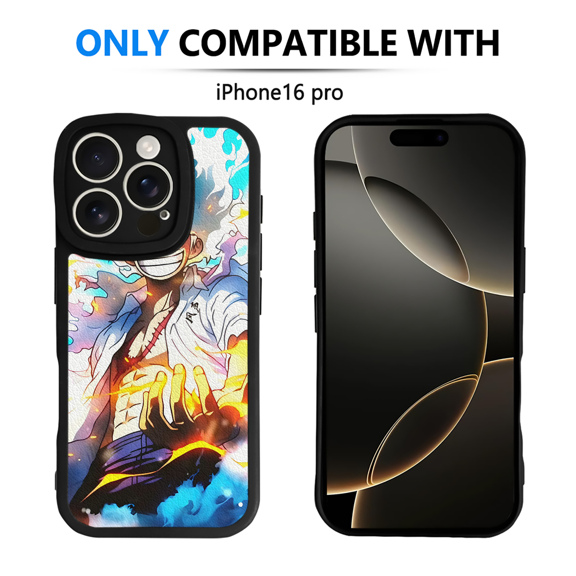 （画像用） ワンピース ONE PIECE 【iPhone 16シリーズ対応】シリコンスマホケース（レザー調） 材質：シリコン